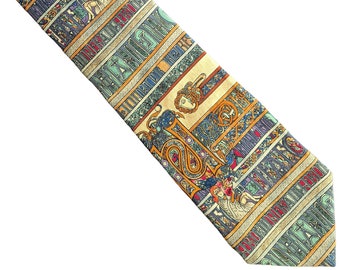 "Book of Kells Krawatte ""Book of Kells"" - Handgemachte Krawatte aus 100% Seide."