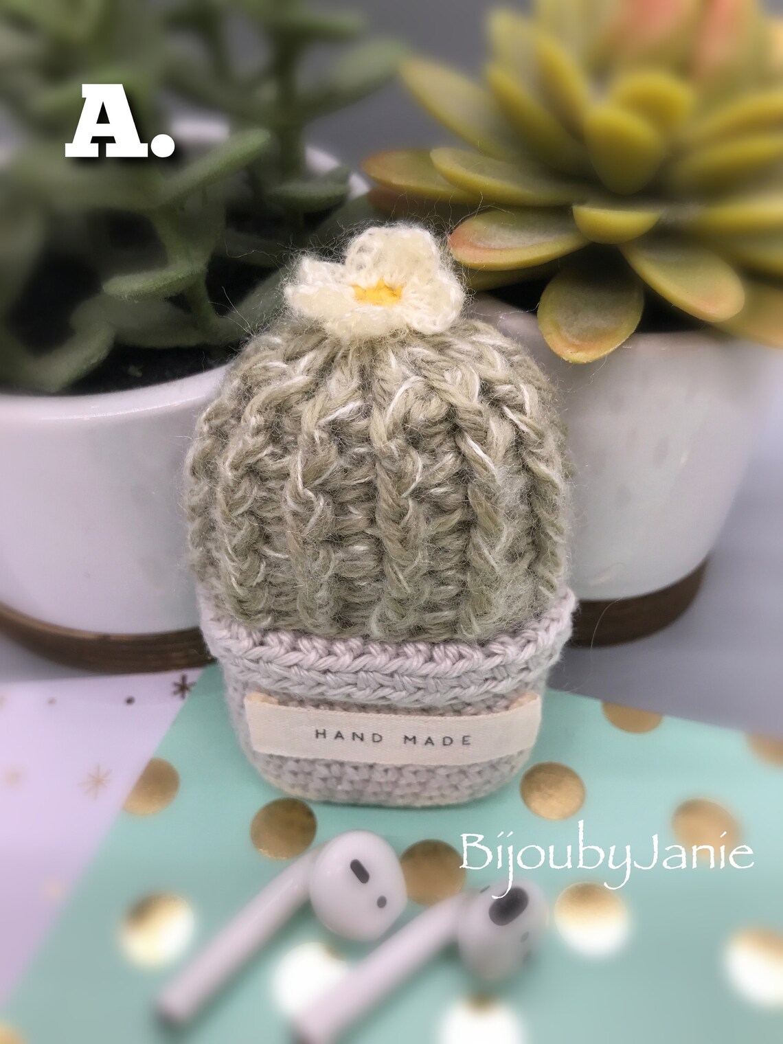 Airpods 1&2 Case Airpods Pro Case Crochet Cactus Airpods Etsy