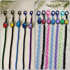 Among us Mask Lanyard, Kids Mask Strap, Kids Mask Chain Holder, Gift for Kids