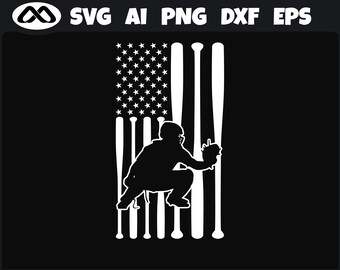 Download Baseball Catcher Svg Etsy