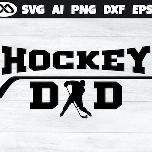 Hockey SVG Hockey Dad - hockey svg, hockey clipart, hockey player svg, hockey cut file