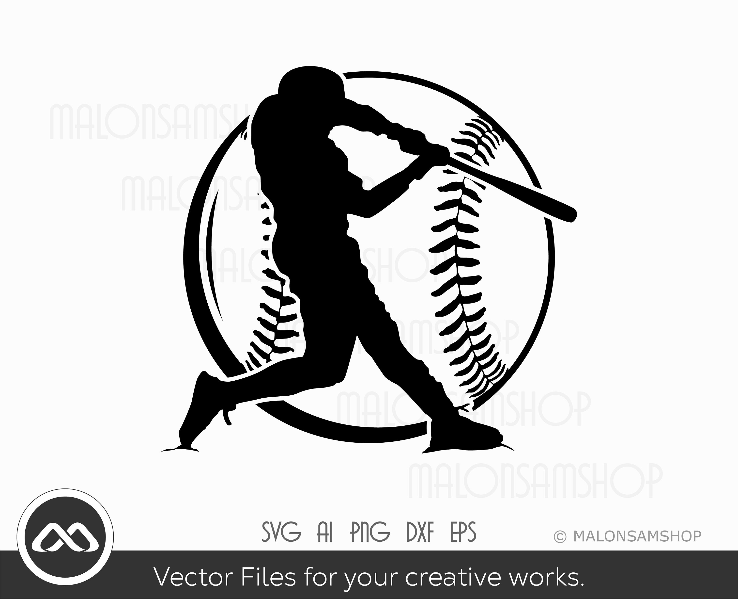 Cool Baseball SVG Player Ball Baseball Svg Softball Svg - Etsy