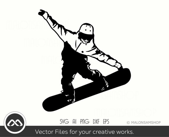 dood Belang pijp Snowboard SVG Silhouette Snowboarding Svg Snowboard Svg - Etsy