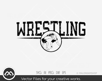 Wrestling SVG Wrestling logo - wrestling svg, wrestler svg, wrestle svg, silhouette, png, cut file, clipart