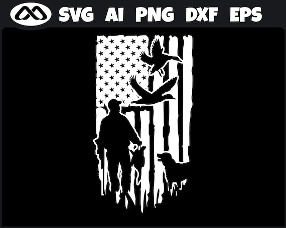 Duck Hunting SVG USA Flag Duck Hunting Svg Goose Hunting | Etsy