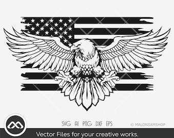 Eagle SVG Us flag - eagle svg, flying eagle svg, eagles svg, american eagle svg, 4th of july svg, patriotic svg, png, digital file