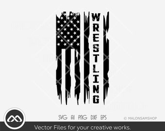 Wrestling SVG Us Flag - wrestling svg, wrestler svg, wrestle svg, png for lovers