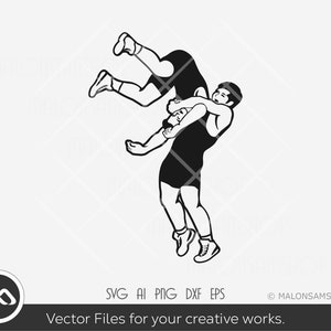 Wrestling SVG silhouette 7 - wrestling svg, wrestler svg, wrestle svg, silhouette, png, cut file, clipart