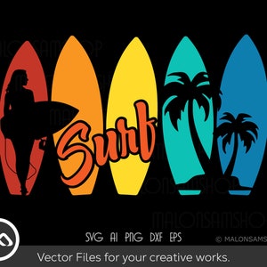 Surfing SVG Surfer Beach - surfing svg, surf svg, summer svg, beach svg, surfing clipart, dxf