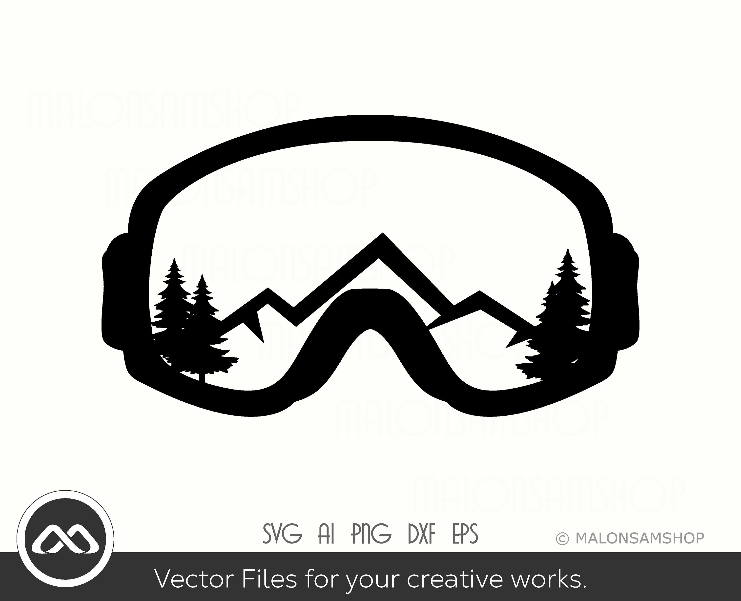 Ski SVG Goggle Ski Svg Snowboarding Svg Skiing Svg Winter Etsy