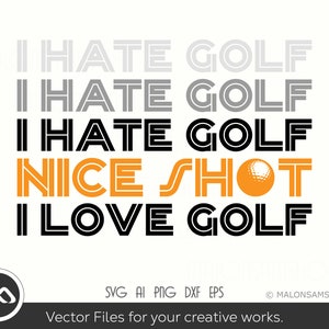 Golf SVG Nice shot- golf svg, golfing svg, golfer svg, golf clipart, golf vector, golf ball svg, golf cut file