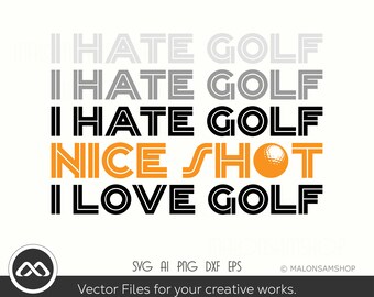 Golf SVG Nice shot- golf svg, golfing svg, golfer svg, golf clipart, golf vector, golf ball svg, golf cut file