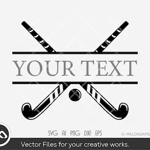 Field Hockey Customize text - field hockey silhouette, field hockey mom svg, clipart, png, dxf, cut file for hockey lovers