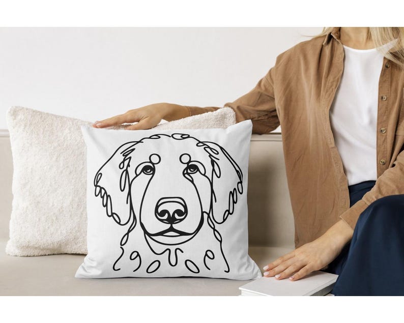50 Goldendoodle Dog Line Art SVG Bundle, Cute Doodle Dog Clipart PNG ...