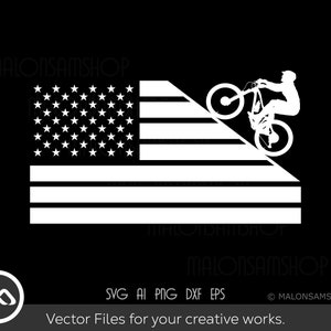 Mountain bike SVG American Flag Mountain Bike Apparel - mountain bike svg, bike svg, mountain biking svg, mtb svg