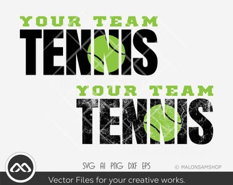 Tennis SVG Tennis dein Team - Tennis svg, Tennisball svg, Tennis Mama svg, png, Cut File, Cricut