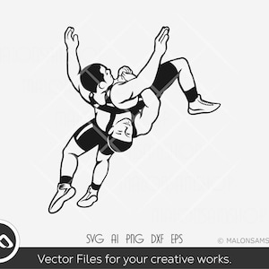 Wrestling SVG silhouette 9 - wrestling svg, wrestler svg, wrestle svg, silhouette, png, cut file, clipart