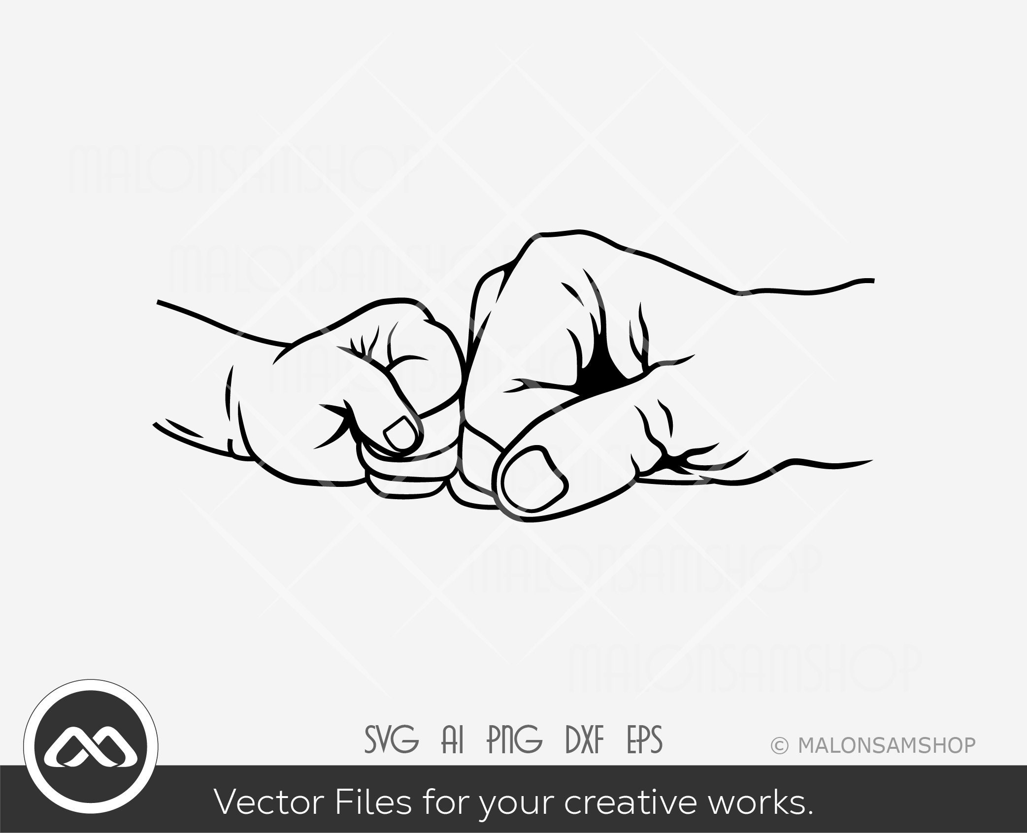 Faust Bump SVGDatei Vater und Sohn svg Faust Bump Clipart Etsy.de