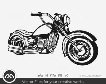 Motocicleta SVG motor - motocicleta svg, clipart, biker svg, carreras svg, archivo de corte, png, dxf, vector