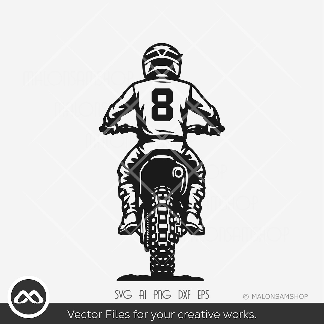 Grasstrack Rider Svg Motocross Rider SVG | Dirt Bike Racing Vector for Cricut & Laser - Etsy