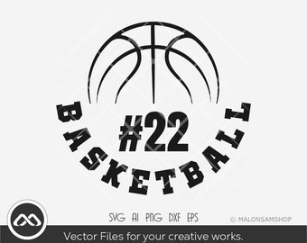 Basketball SVG basketball logo number - basketball svg, basketball shirt, basketball life svg, png dxf eps, cut file