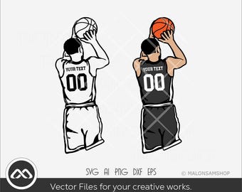 Basketball Name SVG, farbige Ebenen, Basketball SVG, Basketball Player SVG, Basketball Png, Basketball Team, digitaler Download