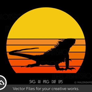 Retro Iguana hunting SVG Iguana - Iguana hunt SVG, hunting svg, deer svg, deer hunting svg, deer hunter svg, duck hunting svg for lovers