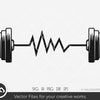 Dumbbell SVG Fitness - Workout Svg, Fitness Svg, Exercise Svg, Barbell ...