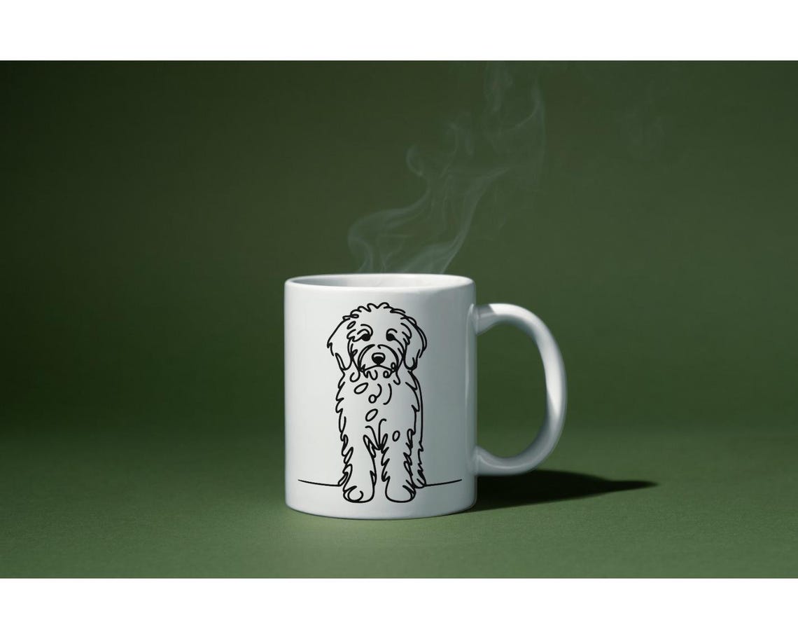 50 Goldendoodle Dog Line Art SVG Bundle, Cute Doodle Dog Clipart PNG ...
