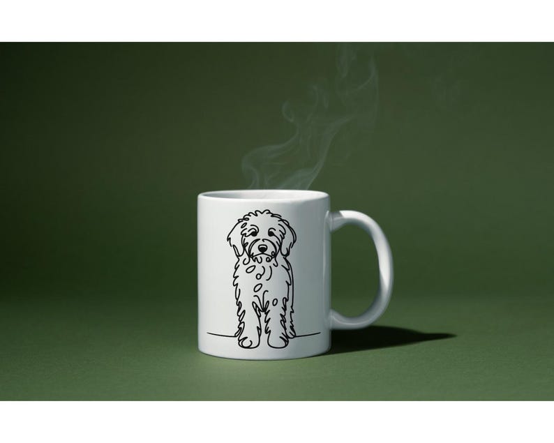 50 Goldendoodle Dog Line Art SVG Bundle, Cute Doodle Dog Clipart PNG ...