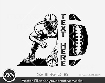 Football Player Svg | Personalized Name | Football Name Svg | Football Shirt | Football Season | Sublimation Design | Png