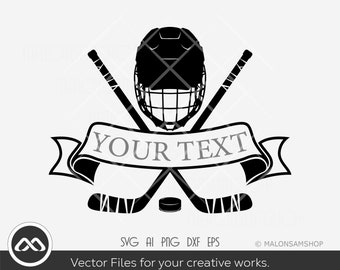 Eishockey SVG Ihr Text - Eishockey SVG, Eishockey SVG, Eishockey geschnitten Datei, Cricut Datei, png, Sport svg für Liebhaber
