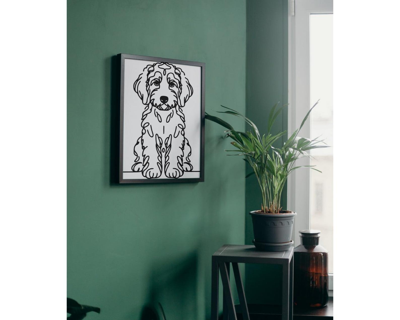 50 Goldendoodle Dog Line Art SVG Bundle, Cute Doodle Dog Clipart PNG ...