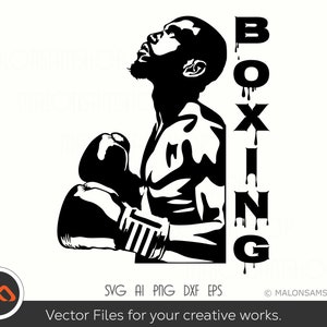 Cool boxeo svg Silueta del boxeo - boxeo svg, guantes de boxeo svg, boxeador svg, guante de boxeo svg para los amantes