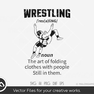 Wrestling SVG Wrestling noun the art of folding - wrestling svg, wrestler svg, wrestle svg, silhouette, cut file, png