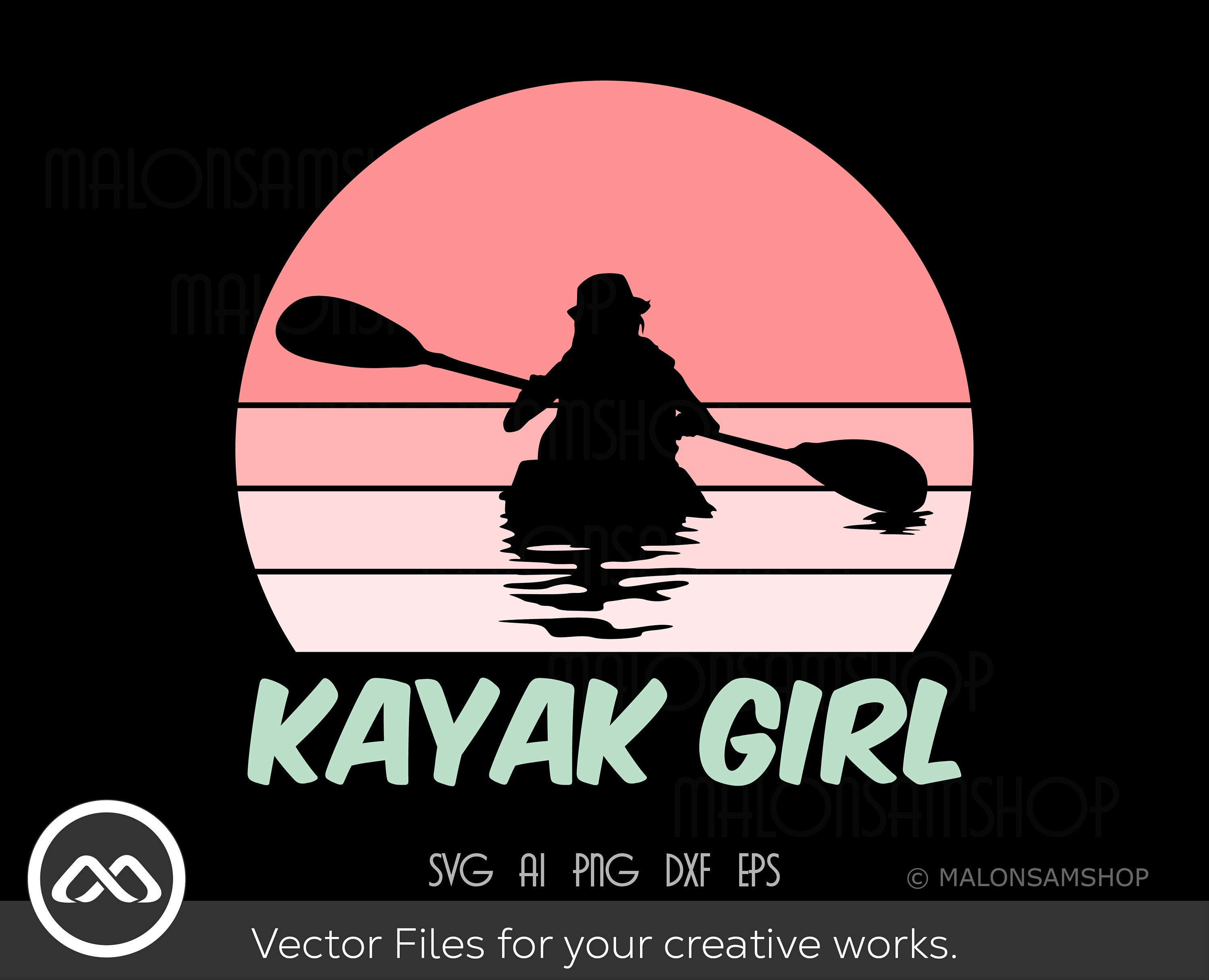 Kajak SVG Kayak Girl Kajak svg Kajak svg Kanu svg Boot Etsy Schweiz