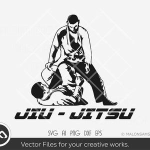 Jiu jitsu SVG Logo Silhouette 1 - jiu jitsu svg, karate svg, martial arts svg, jiujitsu svg, dxf, png