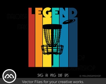 Disc Golf SVG legend - disc golf svg, disc golf, golf svg, disc golf cricut, frisbee svg, dxf, png