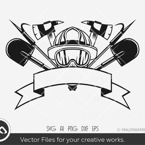 Firefighter SVG Tools - fireman svg, fire dept svg, fire fighter svg, png, eps, dxf, svg files for cricut