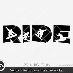 Snowboarder Fahrt svg, Snowboarding svg, Snowboard svg, Winter svg, Wintersport svg, Silhouette, Png, Cut-Datei