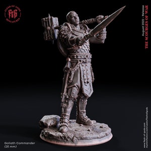 Goliath Commander | Goliath Fighter | Goliath Barbarian Miniature for Dungeons and Dragons|Tabletop RPGs