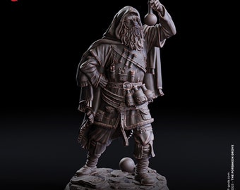 Exiled Alchemist Miniature for Dungeons and Dragons|Tabletop RPGs