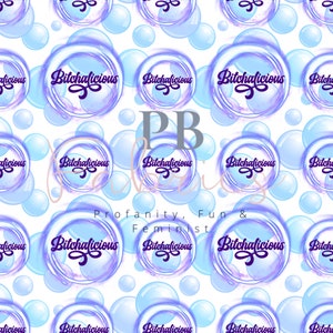 Patrón sin costuras de malas palabras, diseño sin costuras Bitchalicious, descarga digital, patrón de discapacidad, patrón de malas palabras, patrón de superficie, digital