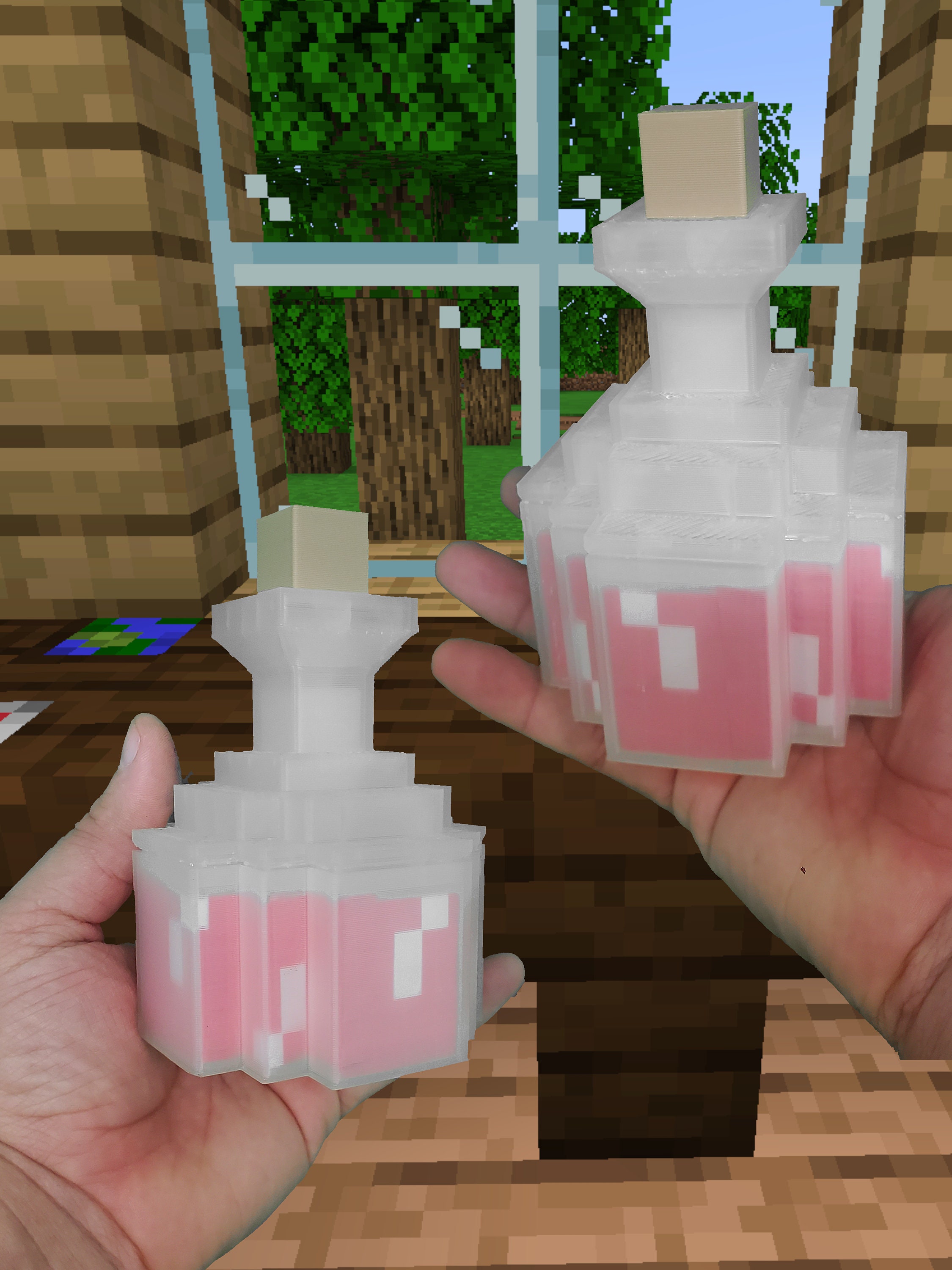 3D Printed Minecraft Potion Models - Etsy