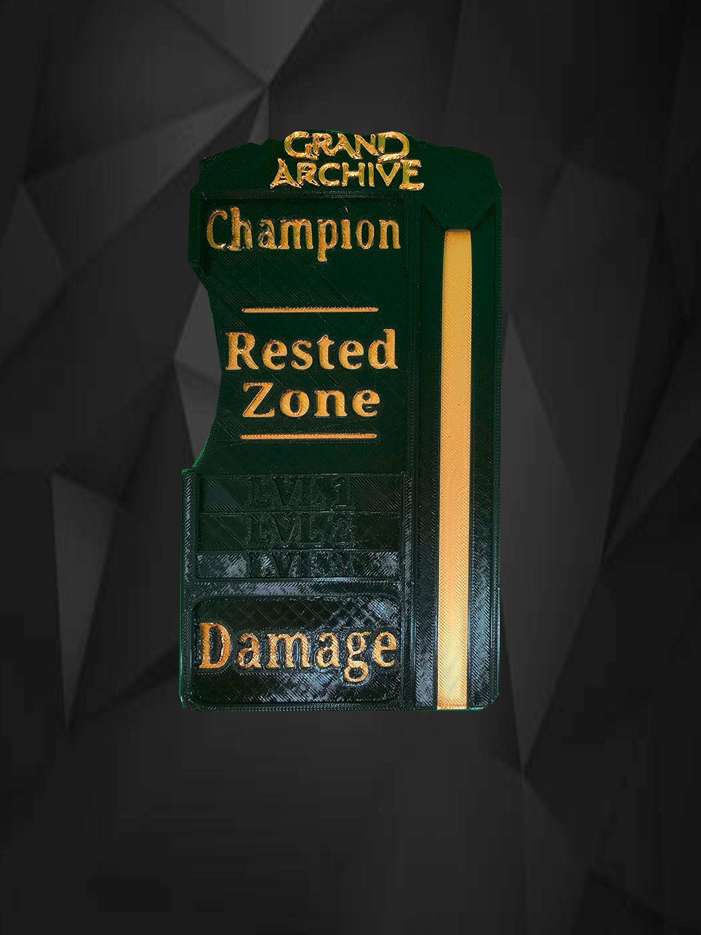 Grand Archive TCG Personalized Champion Card Tray and Wooden Grand Archive TCG Personalized Champion Card Tray and Wooden