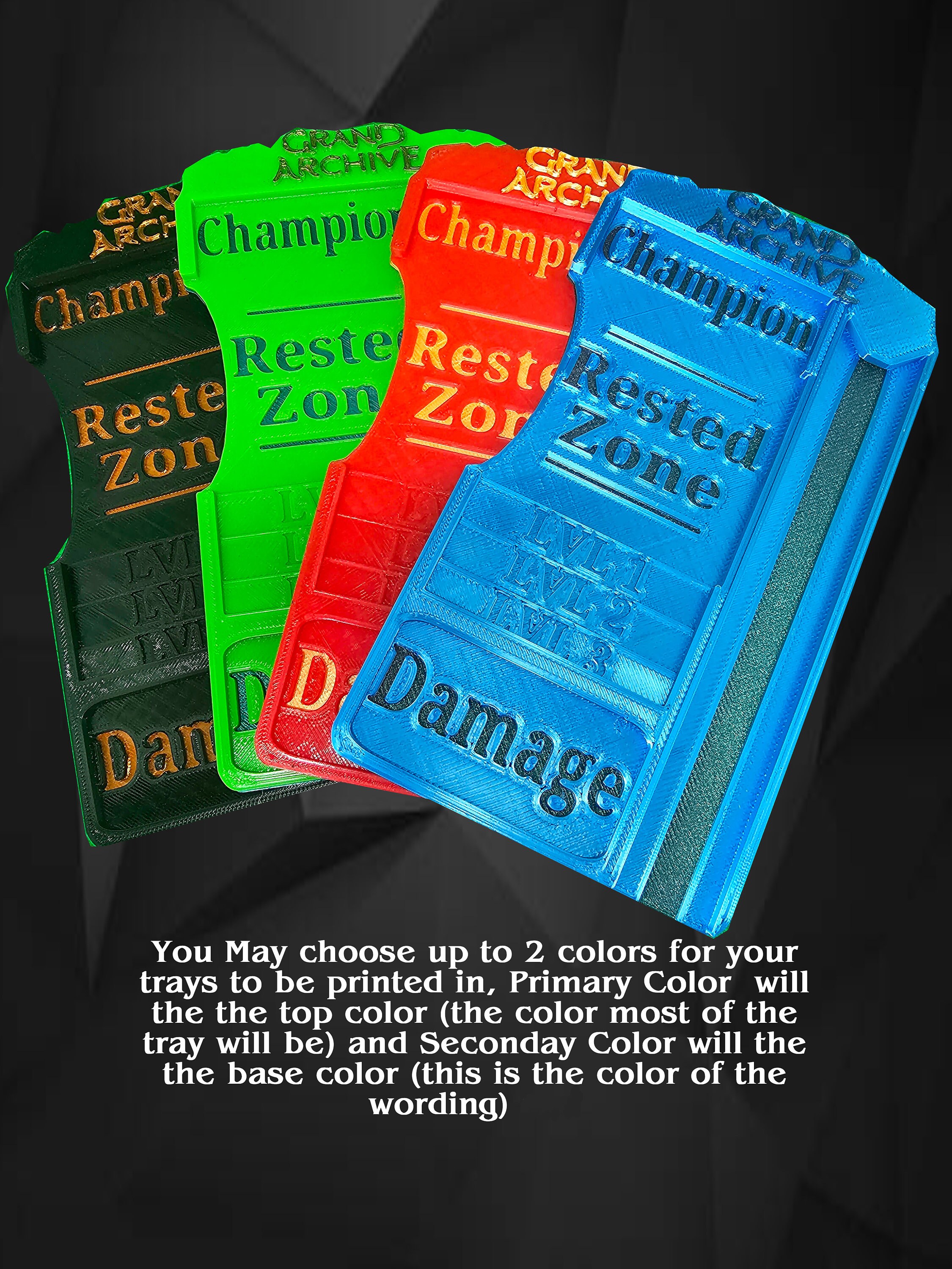 Grand Archive TCG Champion Card Tray & Wooden Token Set Grand Archive TCG Champion Card Tray & Wooden Token Set