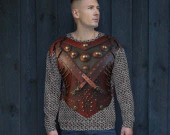 Get ready to conquer the kingdom in a printed Studded Leather Armor T-shirt!| The Ultimate in Fashion and Protection
