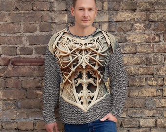 Bone Armor Long Sleeve Shirt - Epic Medieval Style for the Modern Warrior