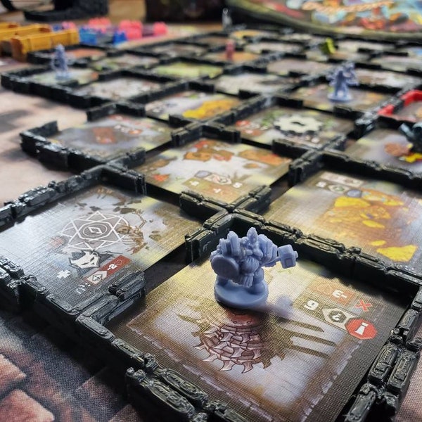 Tiny Epic Dungeon 3d walls and card trays