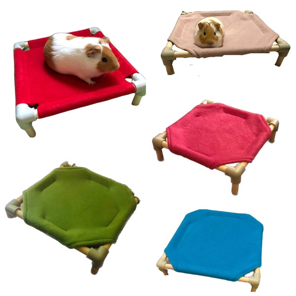 Cot with wooden frame for Guinea Pigs and other small pets